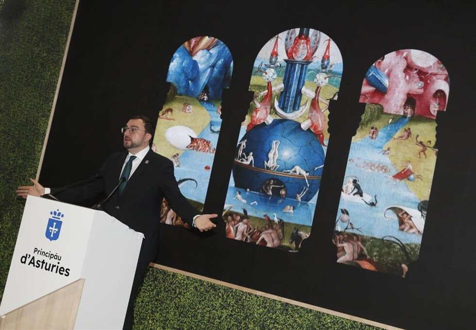 El presidente del Principado, el sociaslista Adrián barbón, en Fitur.