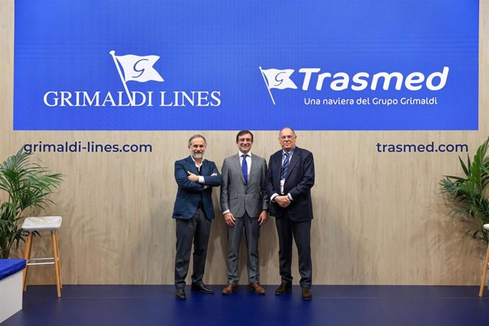 El director de relaciones institucionales del Grupo Garimaldi, Miguel Pardo; y el CEO de Trasmed, Ettore Morace.