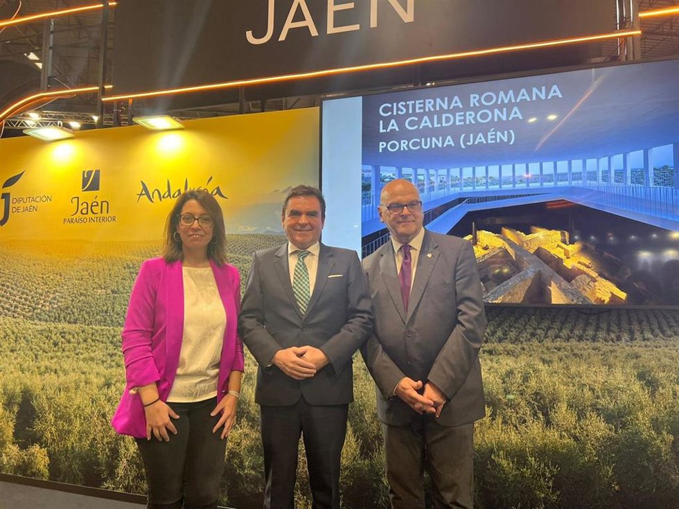 Presentación de la cisterna romana de La Calderona en Fitur 2025.