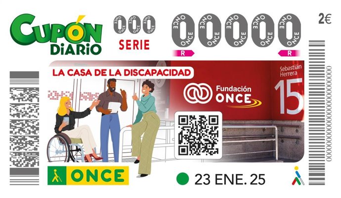 El cupón de la ONCE de este jueves está protagonizado por 'La casa de la discapacidad'