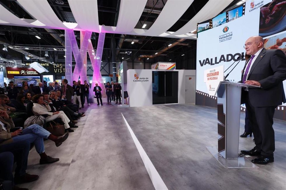Carnero durante la presentación en Fitur