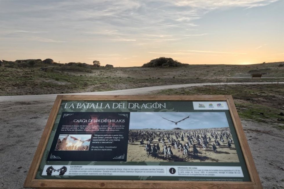 Lugar en Malpartida de Cáceres donde se rodó una batalla de Juego de Tronos