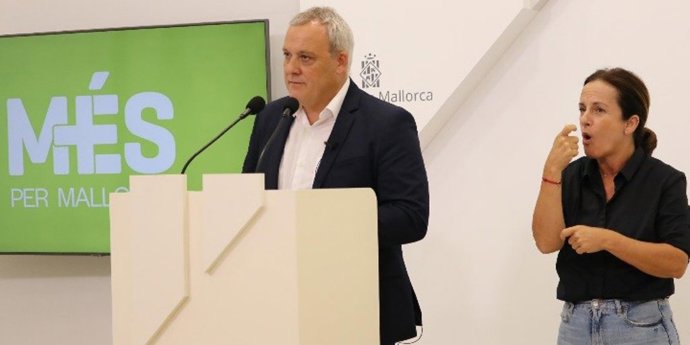 El portavoz de MÉS per Mallorca en el Consell insular, Jaume Alzamora.