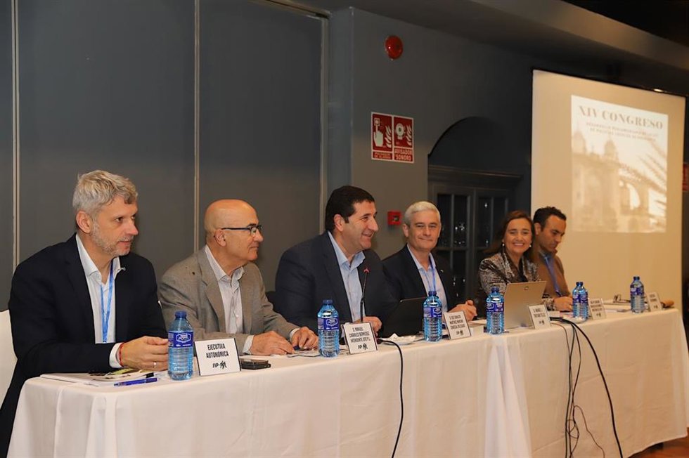 El teniente de alcaldesa de Seguridad en el Ayuntamiento de Jerez de la Frontera (Cádiz), José Ignacio Martínez, en la inauguración del XIV Congreso sobre Desarrollo Reglamentario de la Ley de Policías Locales de Andalucía