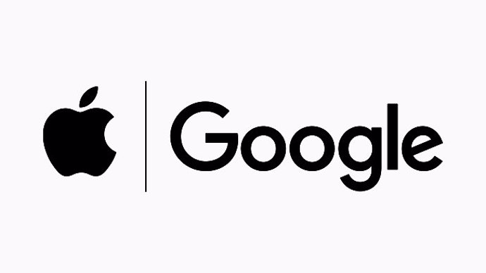 Archivo - Logotipos de Apple y Google