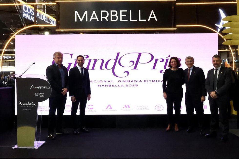 La delegación de Marbella en Fitur ha participado este jueves en la presentación de varios importantes eventos deportivos que tendrán lugar en la ciudad este año.