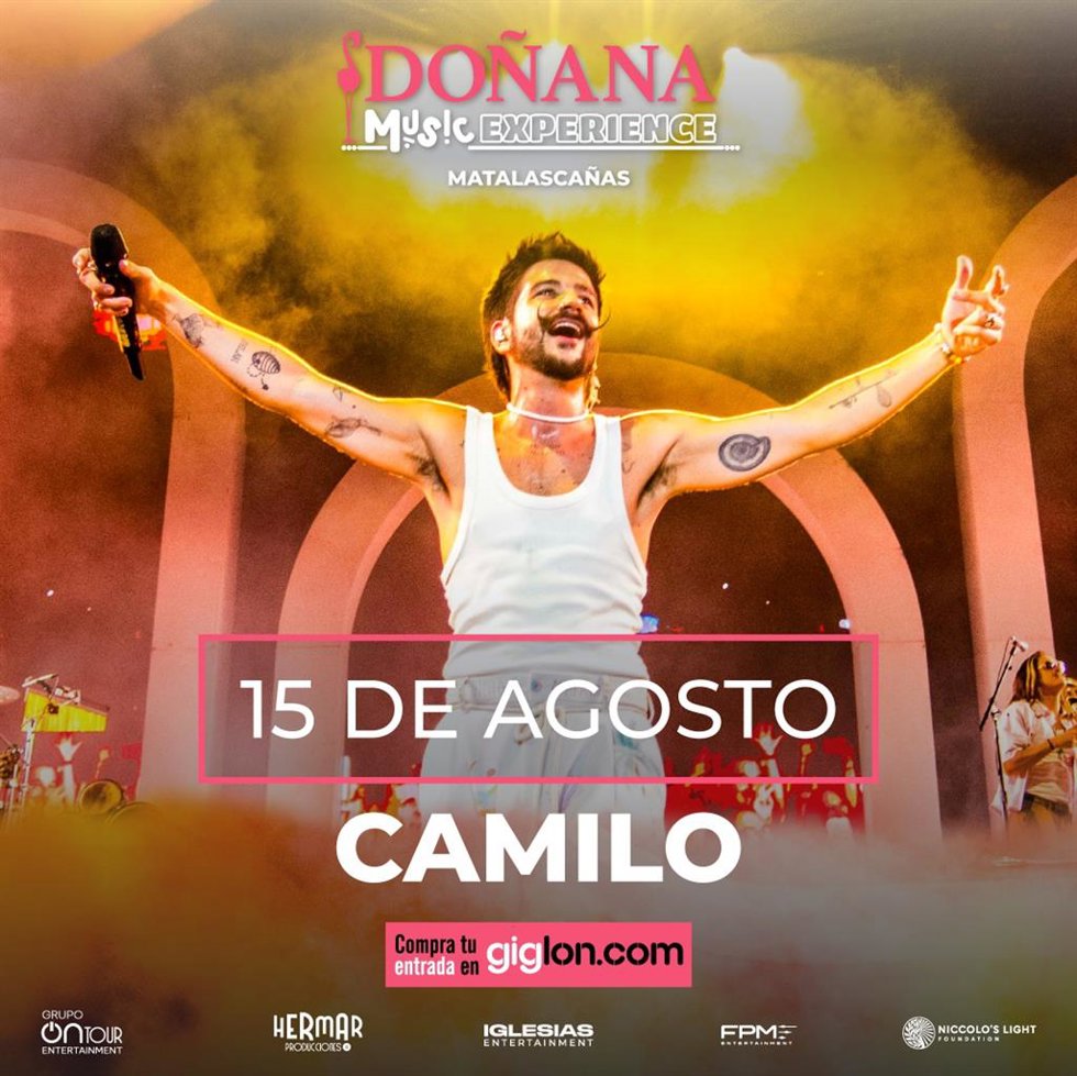 Cartel de Camino para el festival Doñana Music Experience.