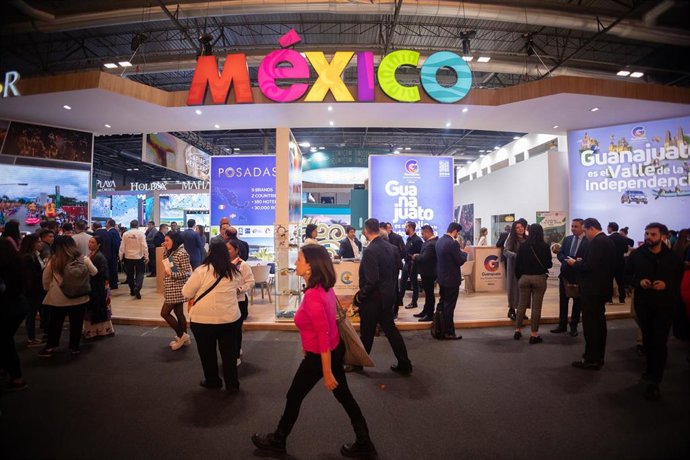 Archivo - Estand de México en Fitur