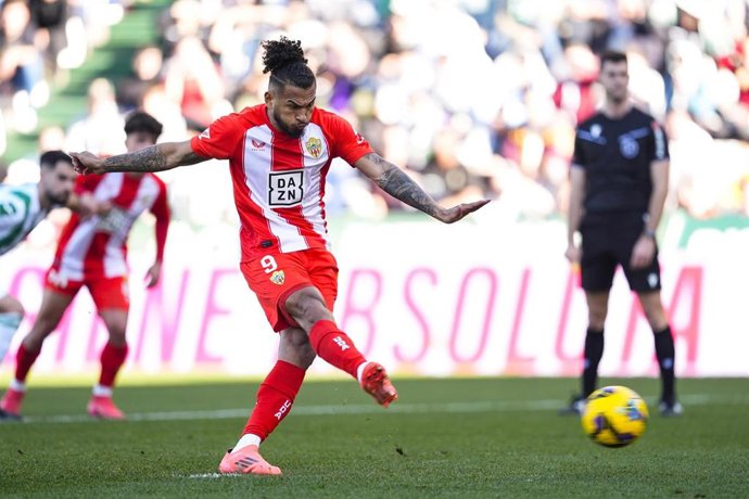 El jugador de la UD Almería Luis Suárez.