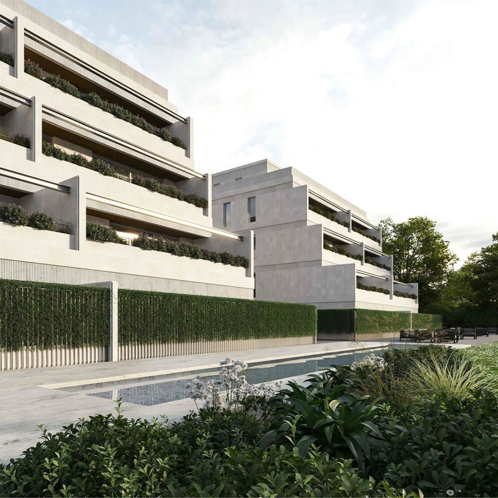 Infografía provisional del nuevo proyecto de AEDAS Homes en El Sardinero