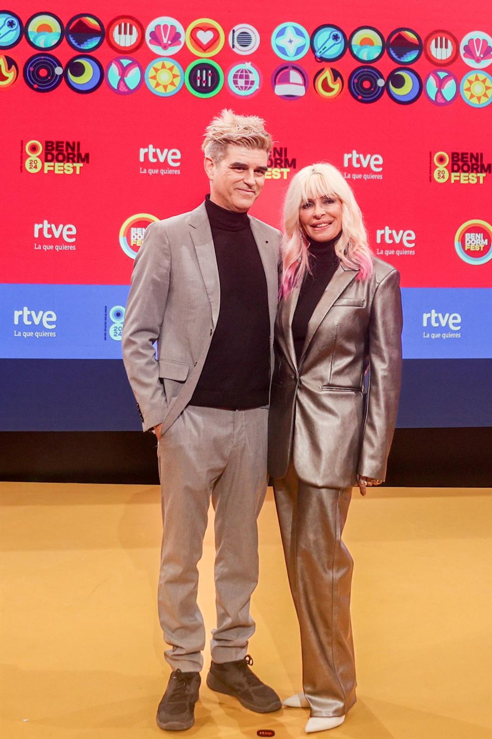 Archivo - El grupo Nebulossa durante una rueda de prensa para presentar las canciones participantes del Benidorm Fest 2024, en el Estudio 4 de Prado del Rey, a 14 de diciembre de 2023, en Pozuelo de Alarcón, Madrid (España). RTVE celebra hoy una rueda d