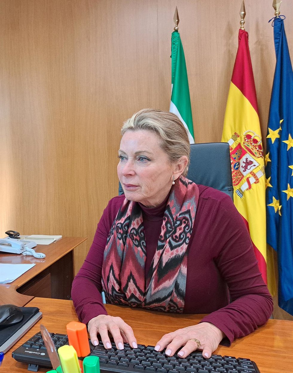 La delegada de Empleo, Empresa y Trabajo Autónomo de la Junta de Andalucía en Málaga, Carmen Sánchez Sierra.