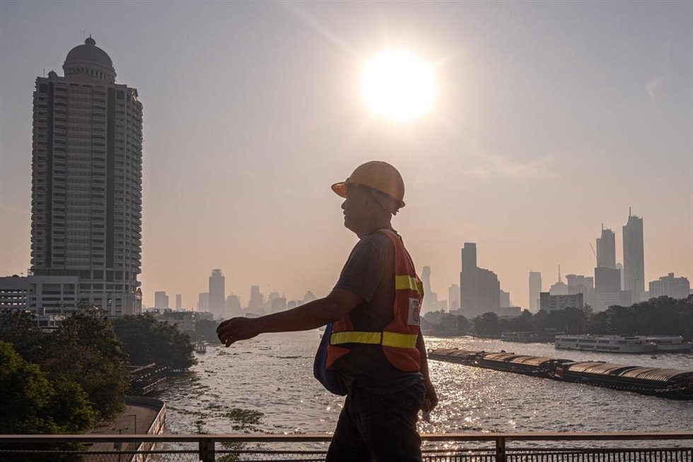 Imagen de archivo de Bangkok, bajo una 'boina' de contaminación 