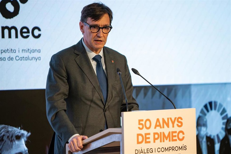 El presidente de la Generalitat, Salvador Illa