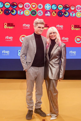 Archivo - El grupo Nebulossa durante una rueda de prensa para presentar las canciones participantes del Benidorm Fest 2024, en el Estudio 4 de Prado del Rey, a 14 de diciembre de 2023, 