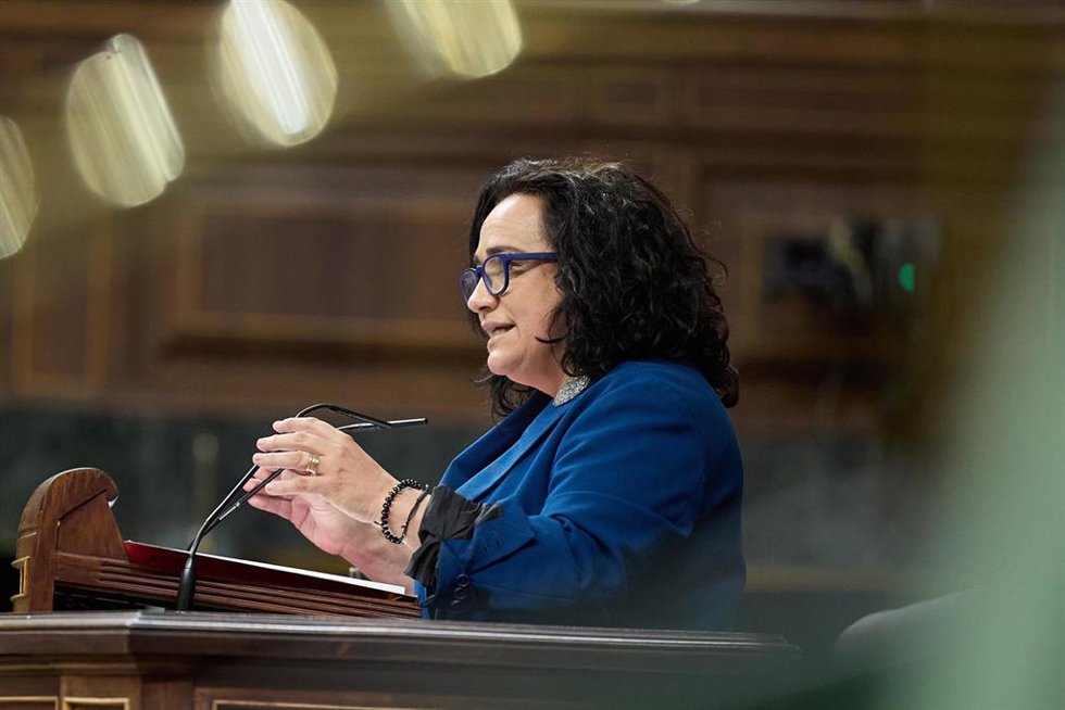 Archivo - La diputada del Partido Socialista de Euskadi, Rafaela Romero, interviene durante una sesión plenaria en el Congreso de los Diputados