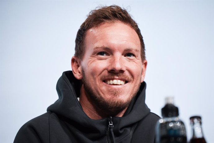 Archivo - 13 October 2024, Bavaria, Munich: Germany coach Julian Nagelsmann attends a press conference at Allianz Arena, ahead of the UEFA Nations League soccer match against Netherlands. Photo: Christian Charisius/dpa - WICHTIGER HINWEIS: Gemä den Vorga