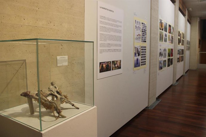 Parte de la muestra que se exhibe en Los Serrano.