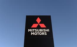 Archivo - FILED - 21 January 2020, Hesse, Friedberg: The logo of Japanese car manufacturer Mitsubishi Motors pictured at the company's premises in Friedberg. Photo: Silas Stein/dpa