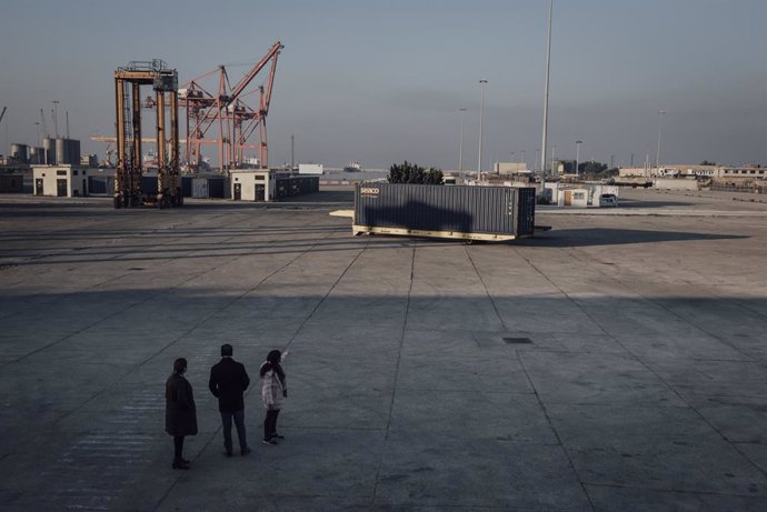 Archivo - December 18, 2024,  Tartous , Syria: On the container port of Tartous, occupied by the Russian army from December 8 to December 18, 2024.