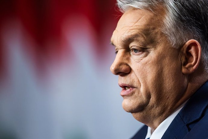 Archivo - 21 December 2024, Hungary, Budapest: Hungarian Prime Minister Viktor Orban speaks during his annual press conference. Photo: Marton Monus/dpa