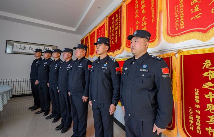 Imagen de archivo de agentes de la Policía de China.