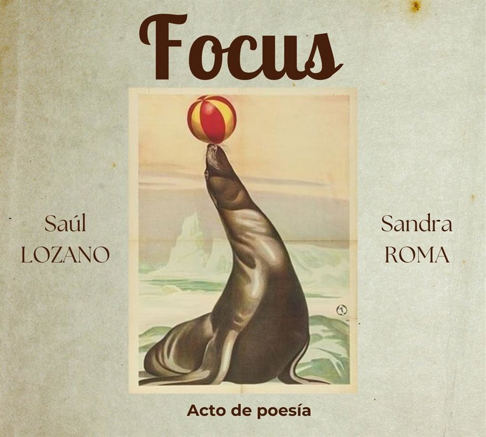Cartel del recital escénico de Sandra Roma y Saúl Lozano