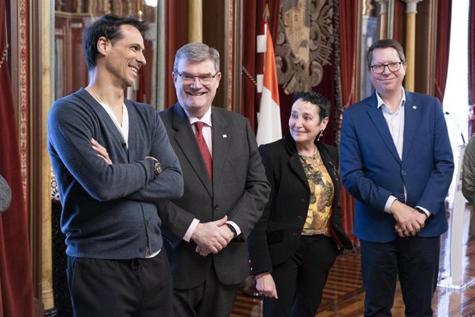 Igor Yebra, Juan Mari Aburto, Jone Goirizelaia y Gonzalo Olabarria