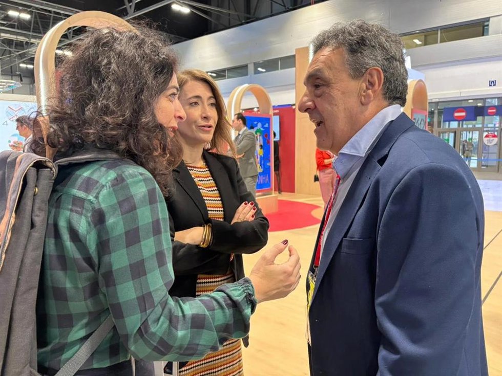 El secretario general de FeSMC-UGT, Antonio Oviedo, durante Fitur 2025.