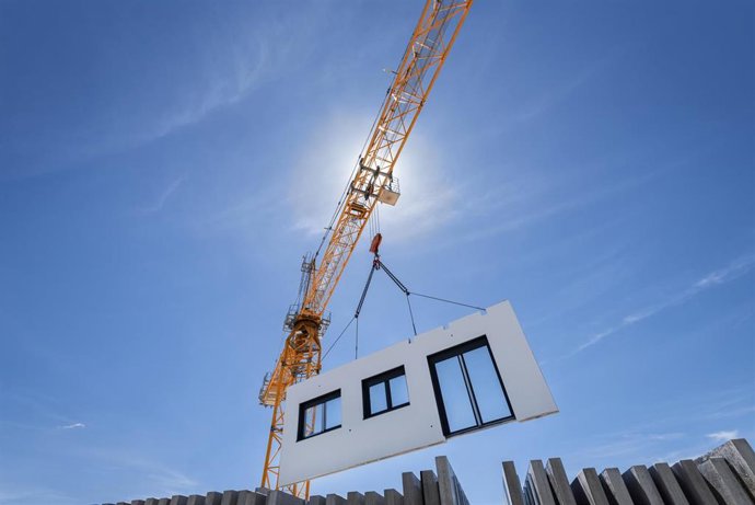 Archivo - Paneles de ávita en obra