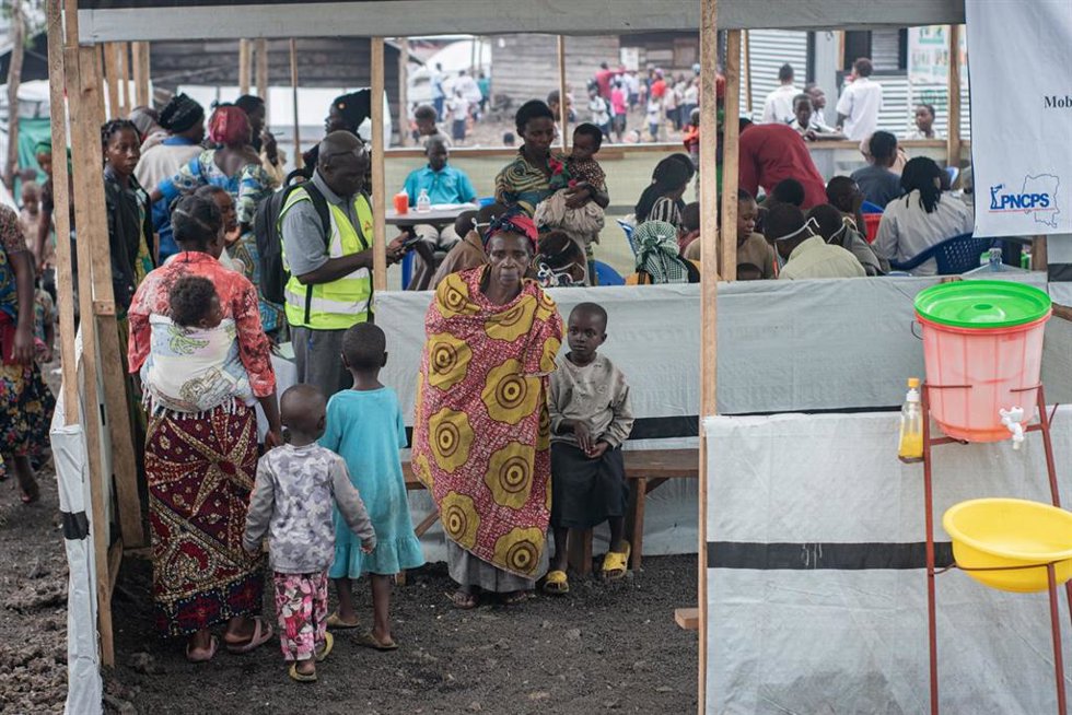 Archivo - Archivo.- Campamento para desplazados internos en Goma, Kivu Norte, República Democrática del Congo.
