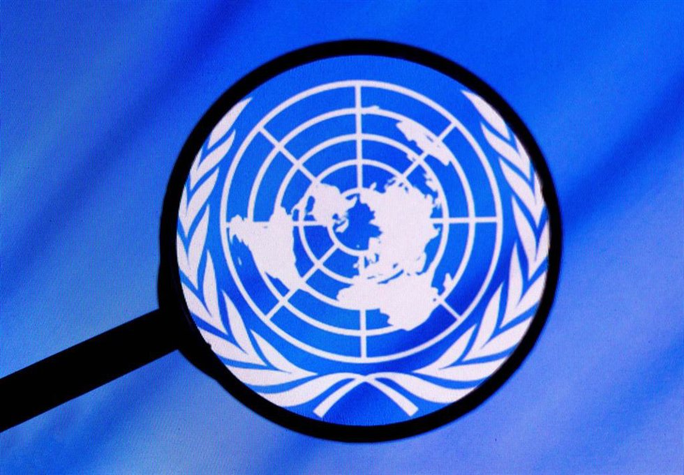 Archivo - Logotipo de Naciones Unidas.  