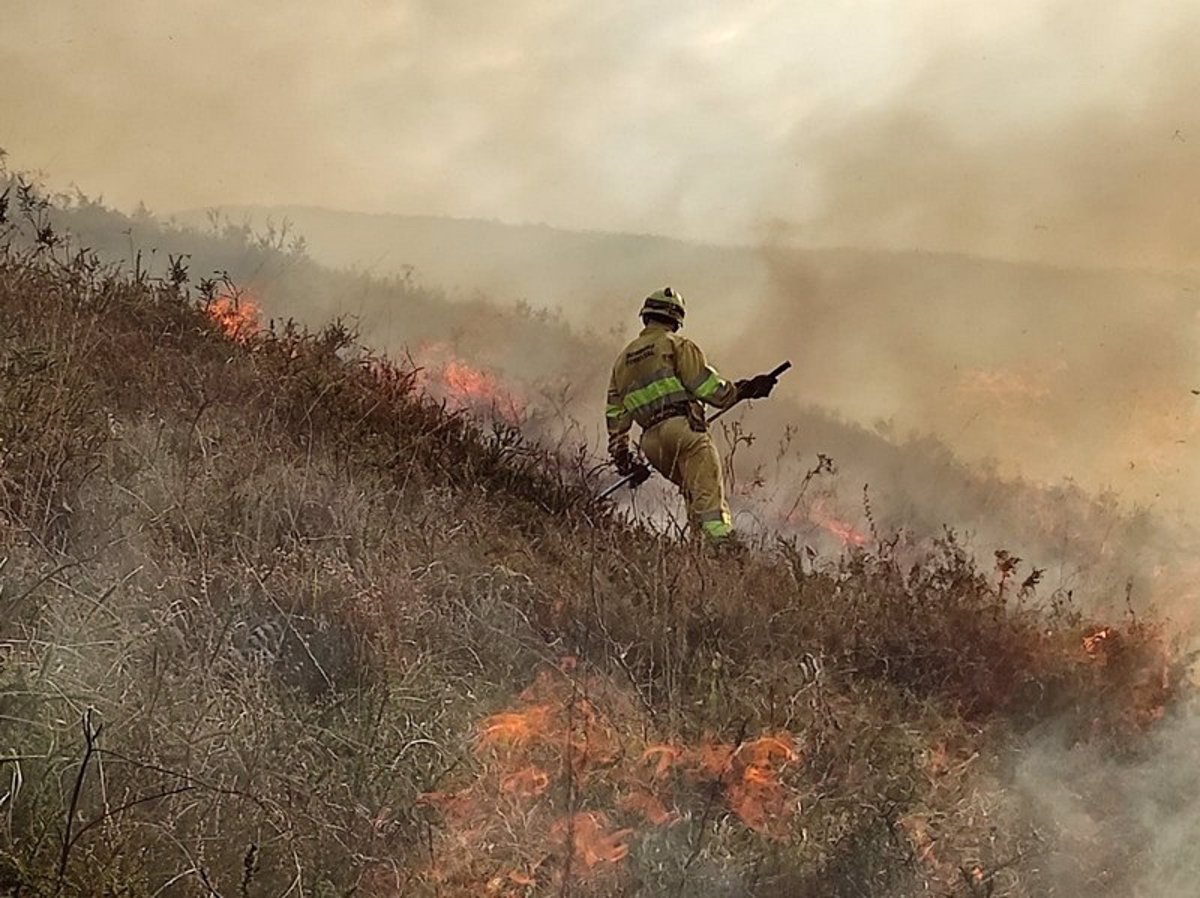 Cantabria registra esta madrugada 29 incendios forestales, de los que 6 permanecen activos y 12 controlados