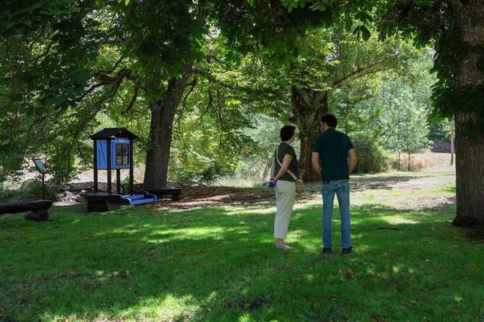 Archivo - Nueva área de descanso Pradera de la Virgen de la Peña, a 19 de julio de 2024, en Rascafría