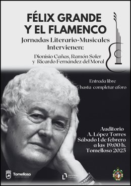 Cartel del acto de homenaje a Félix Grande.