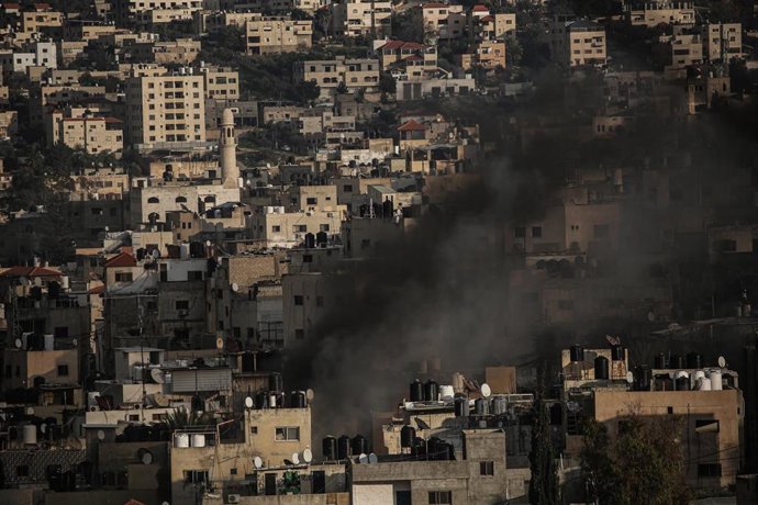 Una vivienda demolida en el campamento de refugiados palestino de Yenín, en Cisjordania