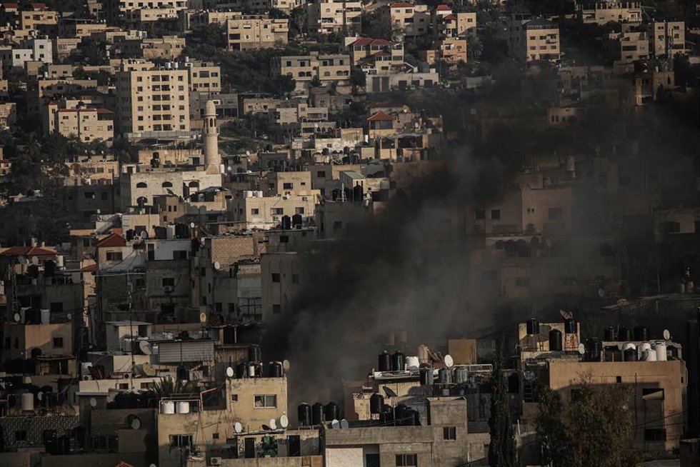 Una vivienda demolida en el campamento de refugiados palestino de Yenín, en Cisjordania