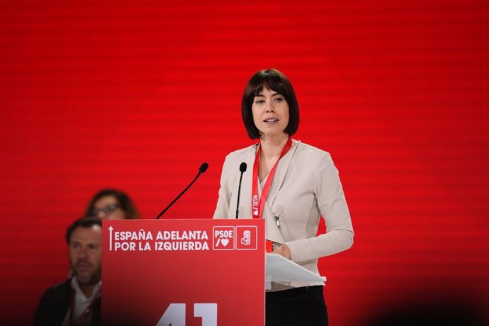 Archivo - La ministra de Ciencia y secretaria general del PSPV, Diana Morant, en el arranque del 41º Congreso del PSOE de Sevilla. Imagen de archivo