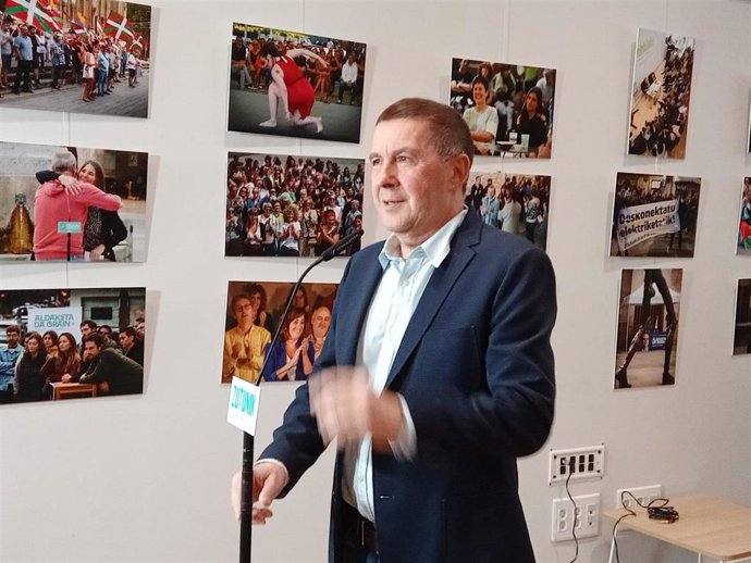 El coordinador general de EH Bildu, Arnaldo Otegi,