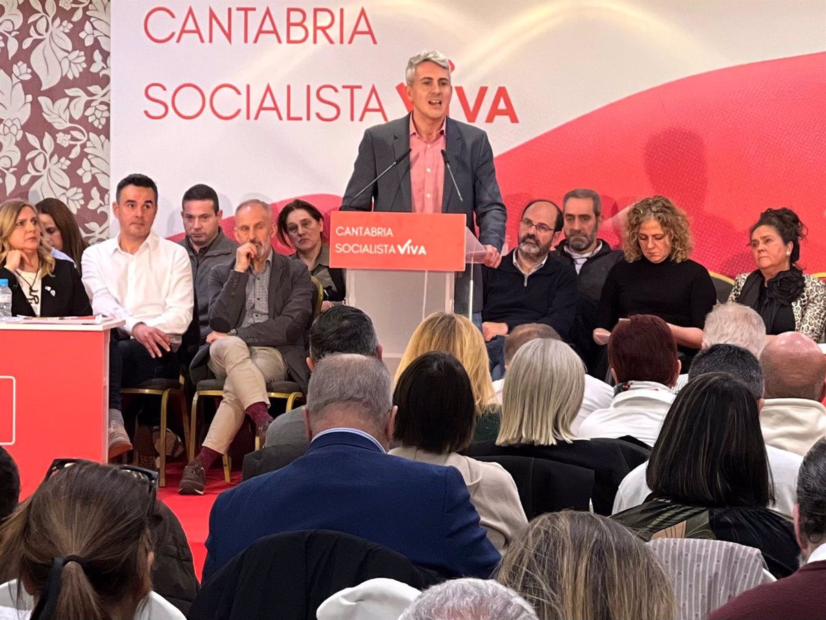 Zuloaga apela a la unidad y la cohesión del PSOE de Cantabria para ganar  donde ahora perdemos 