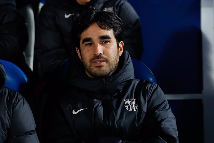 Pere Romeu, head coach of FC Barcelona, looks on during Spanish Super Cup 25, Supercopa de Espana, women football match played between FC Barcelona and Atletico de Madrid at Butarque stadium on January 22, 2025, in Leganes, Madrid, Spain.