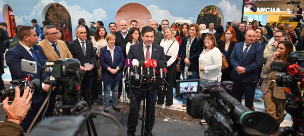 El presidente de la Diputación de Ciudad Real, Miguel ngel Valverde, en Fitur