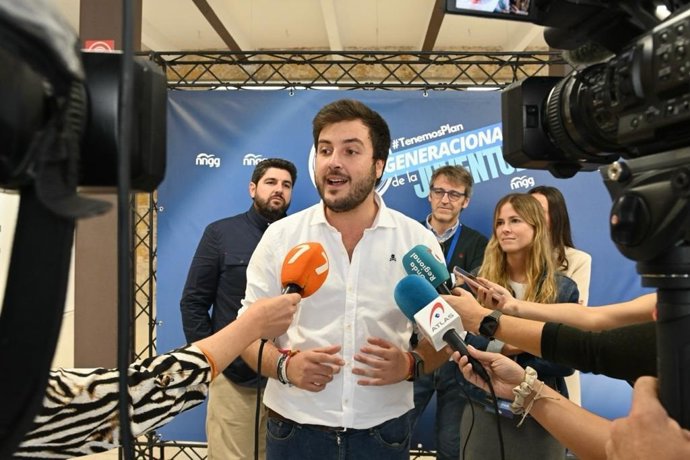 El presidente de Nuevas Generaciones Región de Murcia, Antonio Landáburu