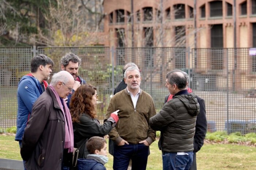 Inauguración de los entornos reformados Casa de l'Aigua de Trinitat Vella