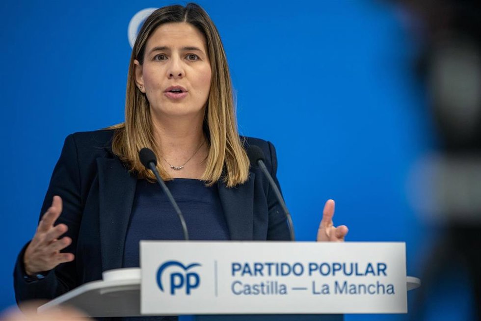 La secretaria general y portavoz parlamentaria del Partido Popular de Castilla-La Mancha, Carolina Agudo.