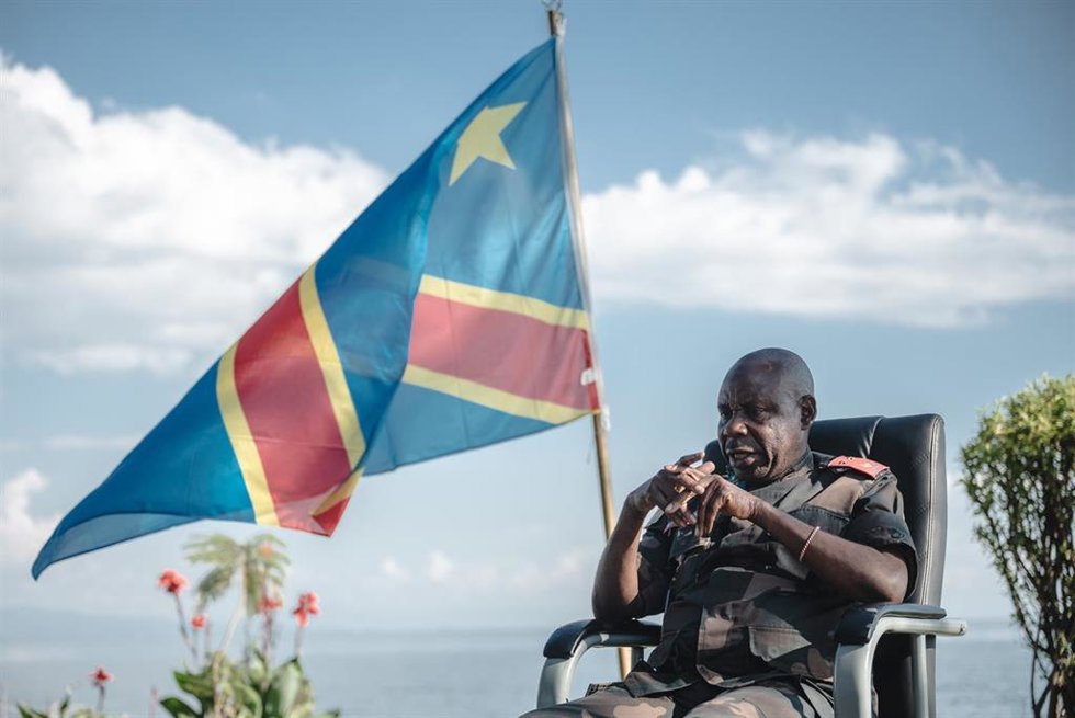 Bandera de República Democrática del Congo (archivo)
