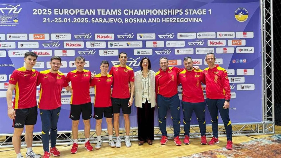 La selección española de tenis de mesa logra la clasificación para el Campeonato de Europa por equipos 2025