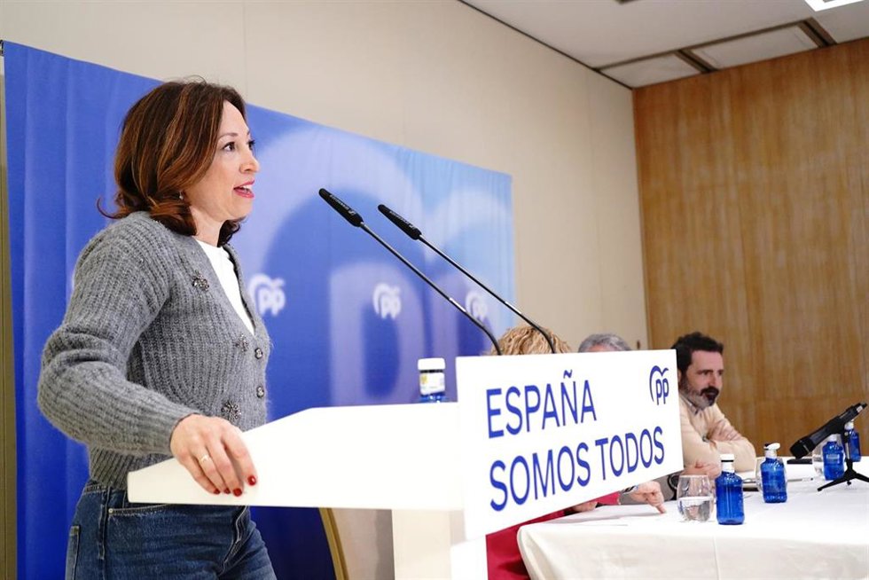 La presidenta del PP de Málaga, Patricia Navarro, en una imagen de archivo.