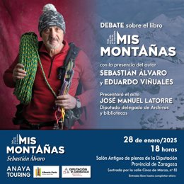 El periodista, escritor, alpinista y director del programa 'Al filo de lo imposible', Sebastián Álvaro, presenta este martes en la DPZ su último libro 'Mis montañas'.