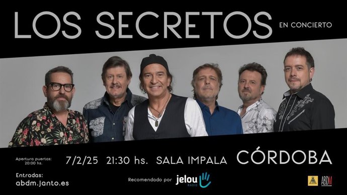 Los Secretos ofrece un concierto el día 7 de febrero en la Sala Impala de Córdoba.